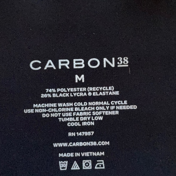 Carbon 38 diamond compression leggings size M - Picture 5 of 6